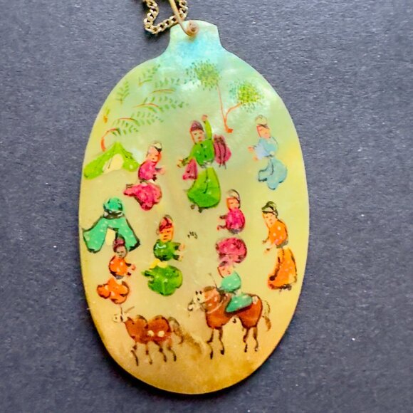 Hand painted Persian Miniature Pendant - Picture 2 of 2